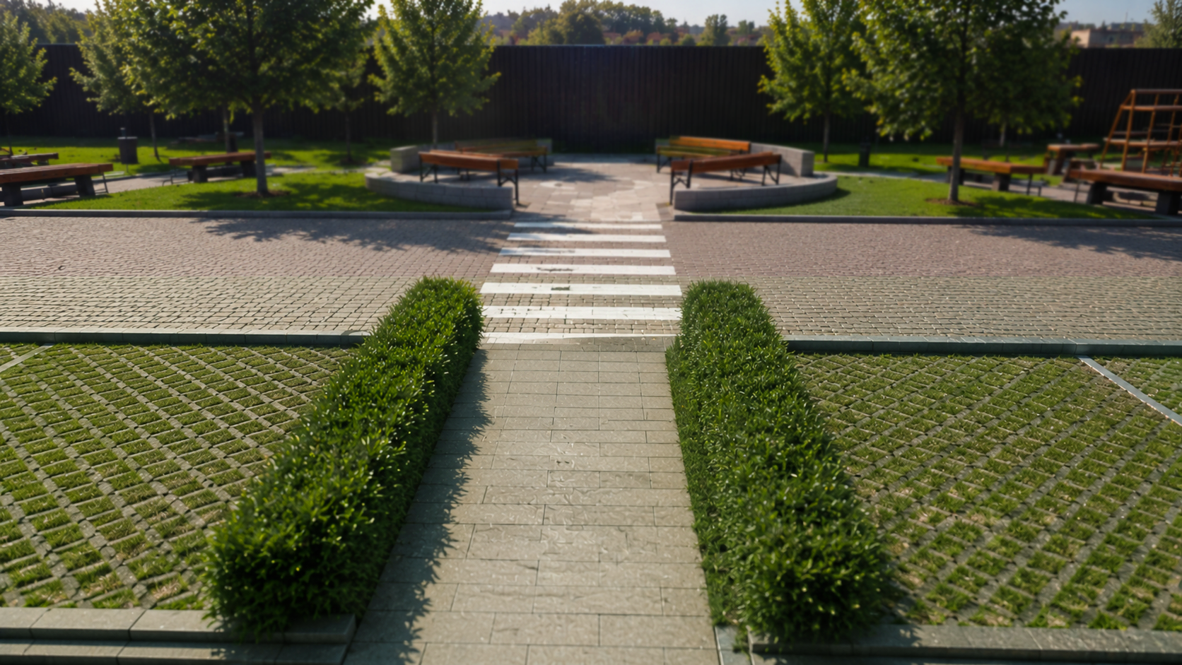 Zonas comunes y jardines privados